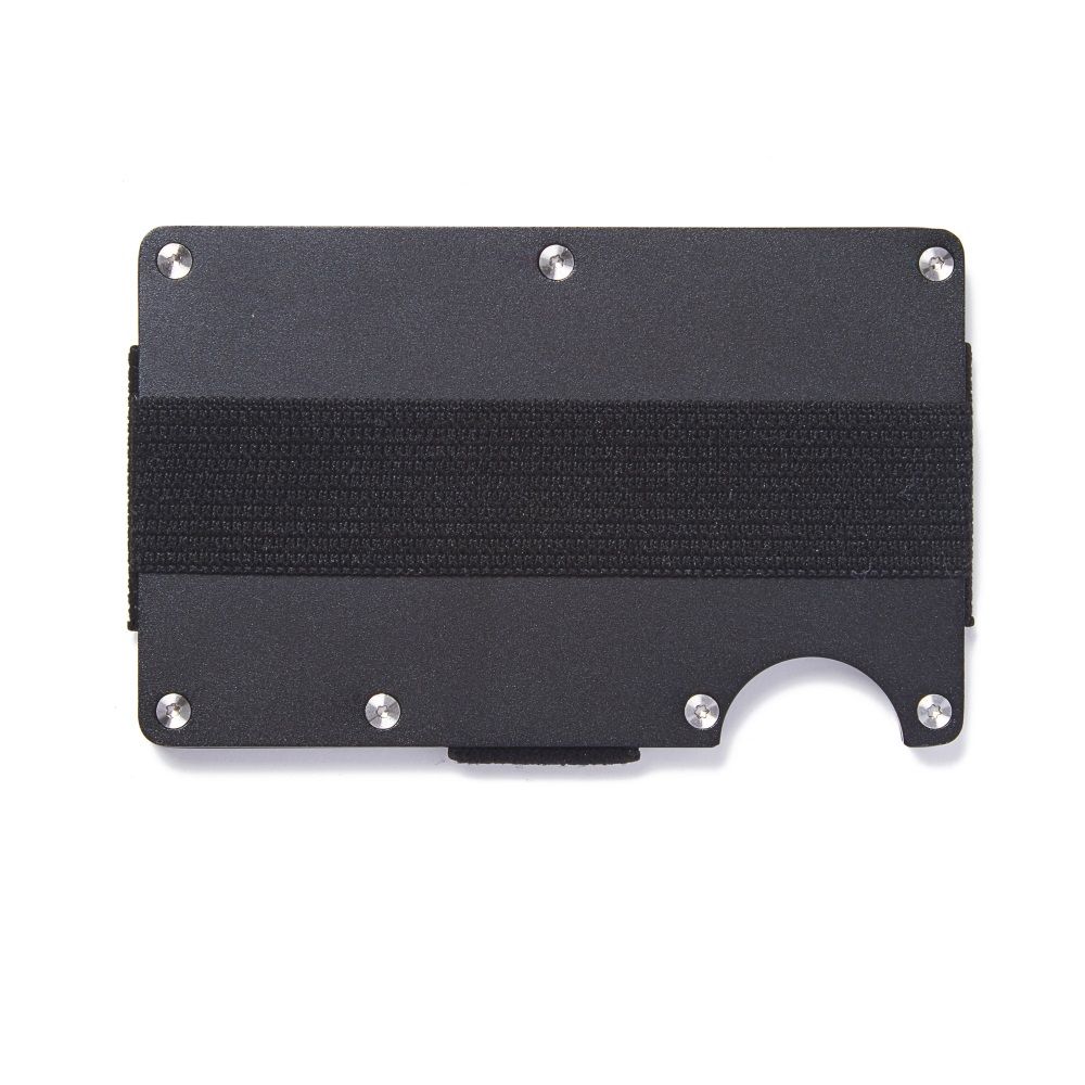 The Ridge BLACK Cash strap Money CLIP Slim Aluminium Minimal Wallet Card Holder eBay